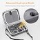 DFTIM For Osmo Mobile 7P7 Gimbal Stabilizer Hard Case PU Leather Portable Bag Waterproof Travel Storage Box with Custom Foam Insert Mesh Pocket for DJI OM Mobile 7P Smartphone Gimbal Accessories