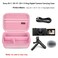 Elonbo Carrying Case for Sony ZV1F ZV1 ZV1 II Digital Camera Sony ZV 1F Vlogging Camera Hard Travel Protective Bag Vlogger Accessory Kit Tripod Microphone Grip Organizer Holder Pink