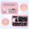 Elonbo Carrying Case for Sony ZV1F ZV1 ZV1 II Digital Camera Sony ZV 1F Vlogging Camera Hard Travel Protective Bag Vlogger Accessory Kit Tripod Microphone Grip Organizer Holder Pink