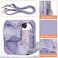 FINTIE Fintie Protective Case for Fujifilm Instax Mini 12 Instant Camera Premium Vegan Leather Bag Cover with Removable Adjustable Strap Lilac Marble