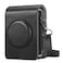 FINTIE Fintie Protective Case for Fujifilm Instax Mini EVO Camera Premium Vegan Leather Bag Cover with Removable Adjustable Strap Vintage Black