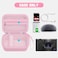HESPLUS Camera Case for Sony ZV1 ZV1F ZV1 II Digital Camera for Content Creators and Vloggers Camera Protective Box Hard Travel Storage Bag Mesh Pocket fits Cable Batteries SD Card Pink
