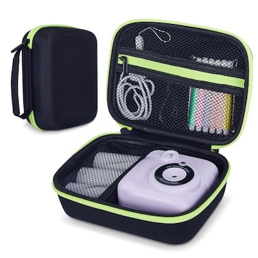 Hikkon Camera Case Compatible for ESOXOFFOREDylantoGREENKINDERHiMontGofunly Most Kids Instant Print Camera Portable Digital Camera Storage Bag Case Only Black