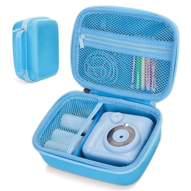 Hikkon Camera Case Compatible for ESOXOFFOREUpgradeDylantoYehttaHiMontCAMCLID Kids Instant Print Camera ToyPortable Digital Camera Storage Holder Organizer Bag Case Only Blue