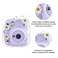 HIYQIN Clear Case Compatible with Fujifilm Instax Mini 121198840 Clear PVC Camera Bag for Polaroid Camera Instax Mini 11 White Flowers