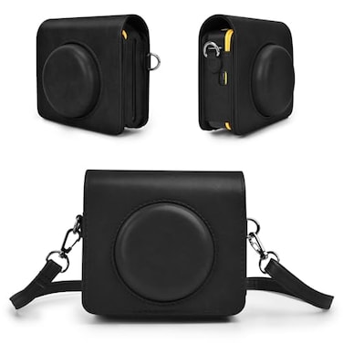 HIYQIN Mini Shot 3 Retro Case Protective PU Leather Case for Kodak Mini Shot 3 Retro for Kodak C300R Camera Case with Charging Interface Retro Black