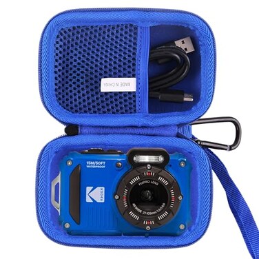 JINMEI Hard EVA Carrying Case Compatible with for Kodak PIXPRO WPZ2 Rugged Waterproof Digital Camera Case blue