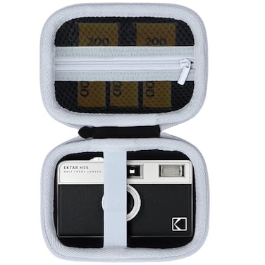Lebakort Storage Case Compatible with KODAK EKTAR H35 H35N Ultra F9 M35 M38 Half Frame Film Camera Black White Case