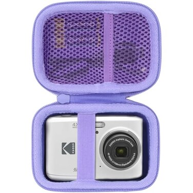 Lebakort Storage Case Compatible with KODAK PIXPRO Friendly Zoom FZ45 FZ55 16MP Digital Camera Purple Case