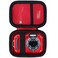 Lebakort Storage Case Compatible with KODAK PIXPRO WPZ2 Rugged Waterproof Shockproof Dustproof Digital Camera Red Black Case