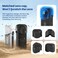 LEWOTE 7in1 Compatible with Insta360 X4 Accessories KitSilicone Camera Case Cover and Lens Cap2Pcs 3D Screen Protector FilmCarrying Case Bag with Locking Carabiner and Antiloss Lock Black