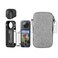 LEWOTE 7in1 Compatible with Insta360 X4 Accessories KitSilicone Camera Case Cover and Lens Cap2Pcs 3D Screen Protector FilmCarrying Case Bag with Locking Carabiner and Antiloss Lock Black