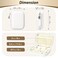 Linpr Digital Camera Case for CAMKORY KODAK PIXPRO FZ45FZ55 Canon IXUS 285 HS Lecran Small Travel Compact Camera Holder with Mesh Pocket for Accessories SD Card White