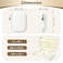 Linpr Digital Camera Case for CAMKORY KODAK PIXPRO FZ45FZ55 Canon IXUS 285 HS Lecran Small Travel Compact Camera Holder with Mesh Pocket for Accessories SD Card White