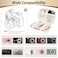 Linpr Digital Camera Case for CAMKORY KODAK PIXPRO FZ45FZ55 Canon IXUS 285 HS Lecran Small Travel Compact Camera Holder with Mesh Pocket for Accessories SD Card White
