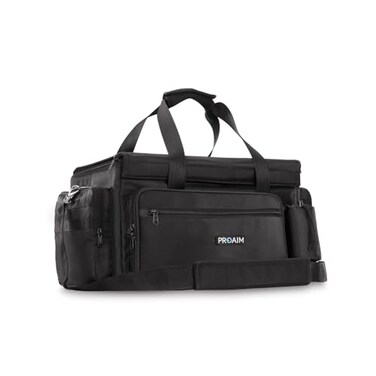 PROAIM Cine Cube Bag for Camera Gear Photographer Videographer Videomakers Solid Spacious Removable Pouches 4 Clear Pockets Back Slate Pocket Bottle Holder Waterproof Sling PCBCC01