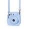 Riosin Instant Mini 12 Protective Camera Case for Fujifilm Instax Mini 1211Premium PU Leather Camera Bag Cover with Pocket and RemovableAdjustable Strap Pastel Blue
