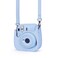 Riosin Instant Mini 12 Protective Camera Case for Fujifilm Instax Mini 1211Premium PU Leather Camera Bag Cover with Pocket and RemovableAdjustable Strap Pastel Blue
