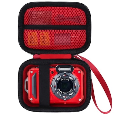 RIYADAone Hard Case Replacement for KODAK PIXPRO WPZ2 Rugged Waterproof Shockproof Dustproof Digital Camera Black Red Case