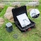 Steinwhale IP67 Waterproof Storage Case for Starlink Mini with Waterproof DC Female Charging Port Protective Hard Case with Foam Padding Secure Latch System Portable for Travel and Outdoor Use
