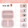 Supmay Camera Case for KODAK PIXPRO FZ45 FZ55 for CAMKORYfor Lecnippyfor Lecran Digital Camera 4K Vlogging Camera Storage Holder Mesh Pocket Suitable for Battery USB Cable SD Card Pink
