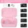 Supmay Camera Case for Panasonic LUMIX ZS99 ZS300 TZ99 LX10 ZS200D ZS200 ZS80D ZS80 ZS100 ZS70 ZS60 Compact 4K Digital Camera Protective Case Bag with Mesh Pocket for Battery Pack Pink