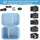 Supmay Hard Carrying Case for Kodak PIXPRO AZ405 AZ528 AZ425 AZ255 AZ401 Digital Camera Vlogging Camera Storage Holder Travel Bag with Mesh Pocket for Battery Pack USB Cable Blue
