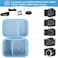 Supmay Hard Carrying Case for Kodak PIXPRO AZ405 AZ528 AZ425 AZ255 AZ401 Digital Camera Vlogging Camera Storage Holder Travel Bag with Mesh Pocket for Battery Pack USB Cable Blue