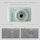 SZHSYJY Camera Case for Sony ZV1F ZV1 IIZV1M2 Digital CameraZV1F Soft Silicone Protective BagAntiScratch Slim Fit Soft Sleeve With ZV1 F screen protector and strap wrist Light Green