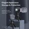TELESIN Small Case for GoPro13 12 11 1 9 Lens Protector Mini Carry Carrying Bag with Half Open Zipper for Go Pro Hero 13 12 11 10 9 Insta360 Ace Pro Stick Pole Mount Mounting Accessories