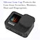 ULBTER Mini Storage Bag Case for GoPro Hero 12 11 10 9 8 Black Hero12 Hero11 Hero10 Hero9 Hero8 Rubber Lens Cap Cover Carrying Boxes Accessory for Go pro 21 Pack