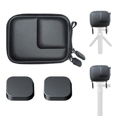 ULBTER Mini Storage Bag Case for GoPro Hero 12 11 10 9 8 Black Hero12 Hero11 Hero10 Hero9 Hero8 Rubber Lens Cap Cover Carrying Boxes Accessory for Go pro 21 Pack