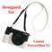 VOVMOEYA Camera Half Case for Canon PowerShot V1 case PU Leather Camera Case Kit with Shoulder Strap for Canon v1 Cover