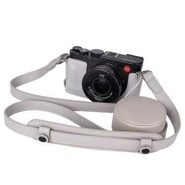 VOVMOEYA Protective Camera Case Kit for Leica DLUX8 CameraFor Leica DLUX8 Half Case DLUX 8 Camera Cover With Front Lens Cap With Shoulder StrapGREY