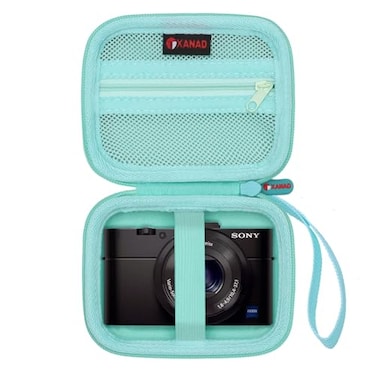 XANAD Compact Case for KODAK PIXPRO C1 PIXPRO A1 Sony RX100 VII VI V IV IIICAMKORY 4k Digital CameraPoint and Shoot Vlogging Camera Bag with Zipper Mesh Pocket fits SD card Tiffany Blue