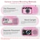 XANAD Hard Case for Sony a6400 a6700 a6000 a6100 a5100 a5000Sony ZVE10 ZV1 ZV1F ZVE10 II Mirrorless Digital Camera with Shoulder StrapPink