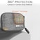 FiTSTILL Grey Weaving Mini Carrying Case for Go Pro Hero 13121110987201865433 BlackHard Shell Travel Storage Case for AKASOCamparkYI Action Camera and More