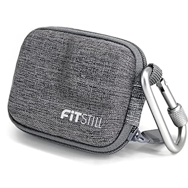 FiTSTILL Grey Weaving Mini Carrying Case for Go Pro Hero 13121110987201865433 BlackHard Shell Travel Storage Case for AKASOCamparkYI Action Camera and More