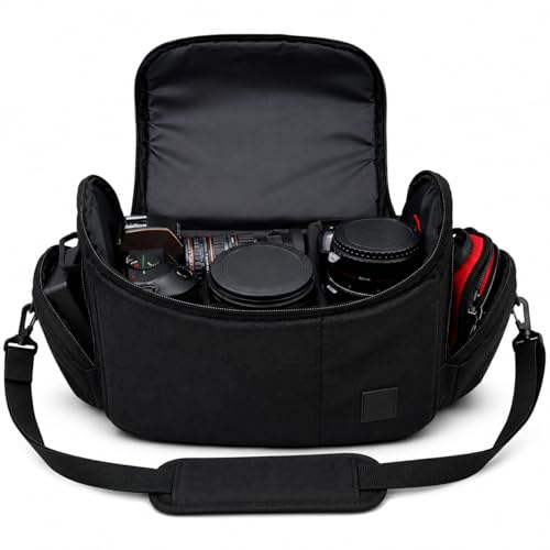 ecostconnection Ecostconnection Large Digital Camera Video Padded Carrying Bag Case large