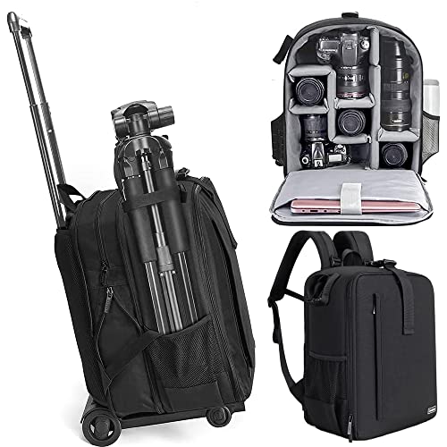 Cwatcun Cwatcun Camera Backpack Trolley Case Bag