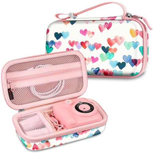 fintie Fintie Kids Camera Case raining hearts