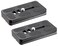 Fotasy 2 Packs 70mm Arca Swiss Plate 70 mm QR Plate Quick Release Plate Arca Type Plate Tripod Quick Release Plate fits ArcaSwiss Universal Standard Clamp for DSLR Camera Tripod Ballhead