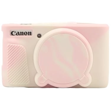 AEXUTDA Case for PowerShot SX740 HS Camera Protective Cover SX740 HS Camera Soft Silicone Bag with Detachable Lens Cover Lightweight Skin FriendlyMist Pink