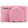 AEXUTDA Case for PowerShot SX740 HS Camera Protective Cover SX740 HS Camera Soft Silicone Bag with Detachable Lens Cover Lightweight Skin FriendlyPink