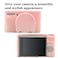 AEXUTDA Case for PowerShot SX740 HS Camera Protective Cover SX740 HS Camera Soft Silicone Bag with Detachable Lens Cover Lightweight Skin FriendlySweet Smoked Pink