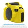 Easy Hood Camera Case for Canon EOS Rebel T6 T7 T5 AntiScratch Soft Silicone Protective Cover Protector Skin for Canon EOS 1500D 1300D Rebel T7 T6 DSLR Camera Yellow