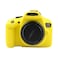 Easy Hood Camera Case for Canon EOS Rebel T6 T7 T5 AntiScratch Soft Silicone Protective Cover Protector Skin for Canon EOS 1500D 1300D Rebel T7 T6 DSLR Camera Yellow