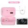 Canboc Carrying Case for Panasonic LUMIX ZS99 TZ99 ZS300 LX10 ZS80 ZS100 ZS70 ZS200 Point and Shoot Camera Zipper Mesh Pocket fits USB Cable Batteries Pink Case Only