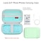 Elonbo Carrying Case for Liene 2x3 Photo Printer Portable Mini Color Instant Print Digital Camera Hard Travel Bag Smartphone Picture Printer Storage Holder Mesh Pocket Fits Photo Paper CableGreen
