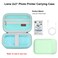 Elonbo Carrying Case for Liene 2x3 Photo Printer Portable Mini Color Instant Print Digital Camera Hard Travel Bag Smartphone Picture Printer Storage Holder Mesh Pocket Fits Photo Paper CableGreen